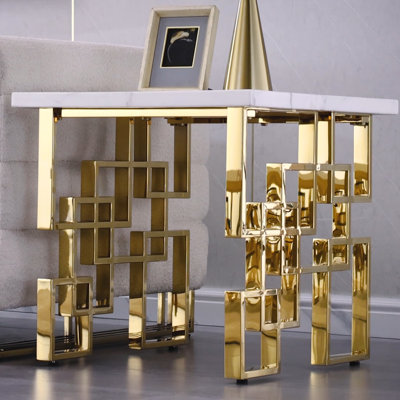 Zahvia Solid Wood Top End Table