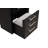 Bedside Vanity Set W/ Stool Black Storage Drawers Nickle Pulls Handles Vanity LED Contemporary Style