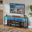 Meuble télé moderne pour téléviseur, console multimédia avec rangement pour le salon, centre de divertissement à DEL avec prises de courant-1897652858-1897652856