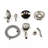 Brass Wall Mount Shower Head With Handheld - 6 Spray Patterns, Corrosion And Scratch , Brushed Nickel, Adjustable Flow Rain Modes & Everyday Scratches Nickel-118752248