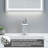Modern Single Handle Bathroom Faucet, Chrome - Rust-Resistant Stainless Steel, Single Hole-122684426