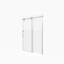 Porte de douche coulissante sans cadre | Acier inoxydable Glam | Conception de salle de bain moderne