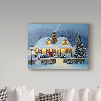 Hogle 'Candlelight Christmas' Acrylic Painting Print on Wrapped Canvas