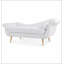 Chaise longue avec accoudoirs à volutes