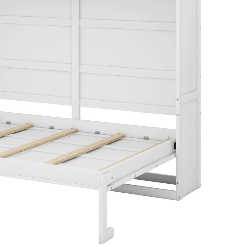 Lit escamotable double pleine grandeur, Blanc