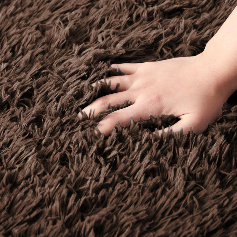 Machine Tufted Shag Area Rug, Rectangle 60 x 110 cm