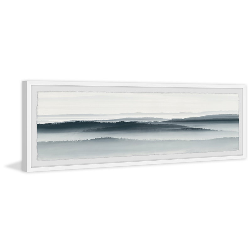 Floating Above - Print, 38cm H x 114cm W x 3.81cm D, White Picture Frame Paper
