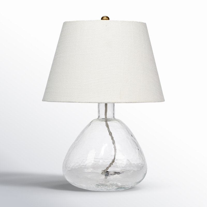 Lampe de table en verre Twilly, Transparent