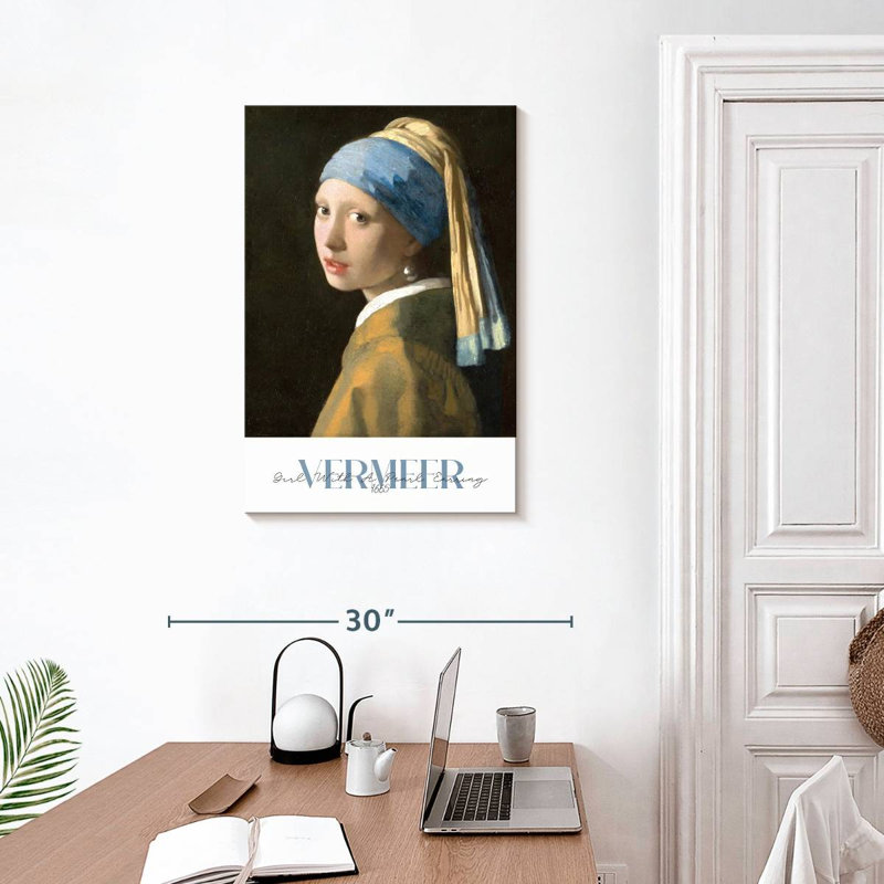 «Girl With Pearl Pearl», exposition de Vermeer, H 30 po x l 20 po