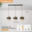 3 - Light Matte Black Drum Pendant