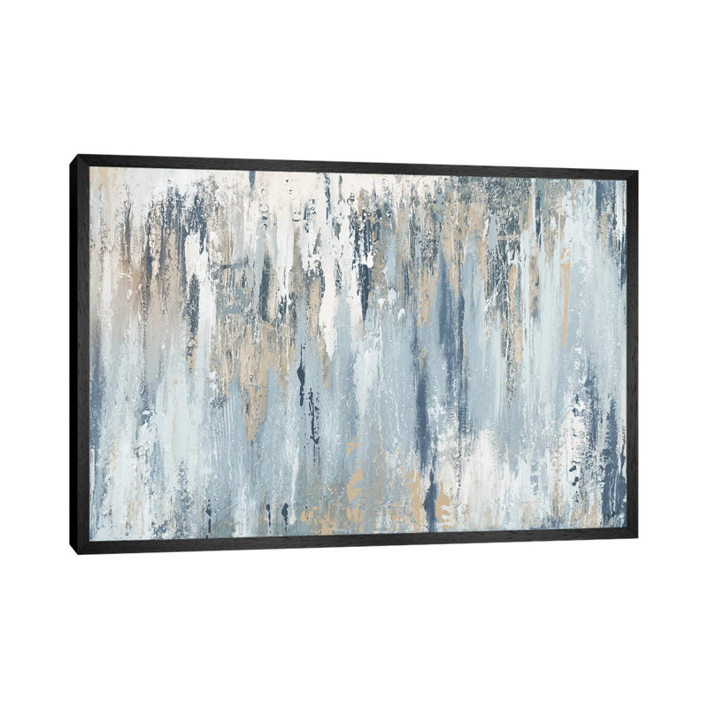 Blue Illusion by Patricia Pinto - Floater Frame Gallery-Wrapped Canvas Giclée on Canvas, Black, 101.6 cm H x 152.4 cm W