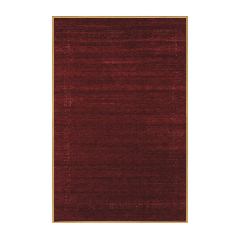 Tapis contemporains brun lavable à la machine 2654, Rectangle 2 pi x 3 pi
