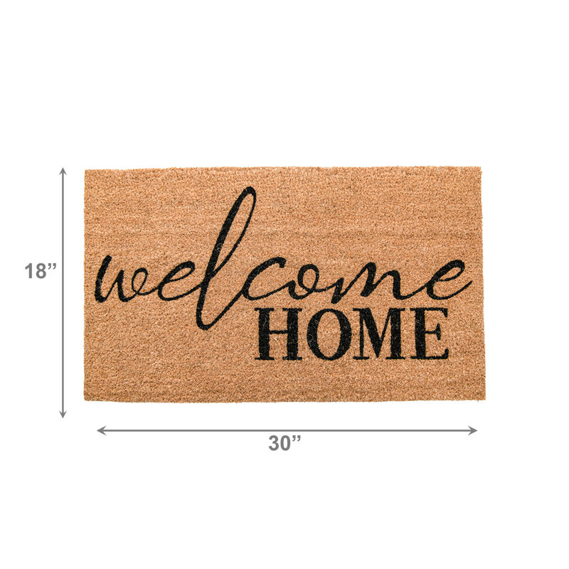 Tapis de porte en fibre de coco Welcome Home