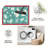 Teal Floral   area rugs for Living Room, Soft and Comfortable, Suitable for all seasons, easy to maintain, machine washable Indoor floor mat, Under Table Farmhouse suitable for Bedroom, Dining Room, Study,  Balcony, Home Decor Patio-2076642007