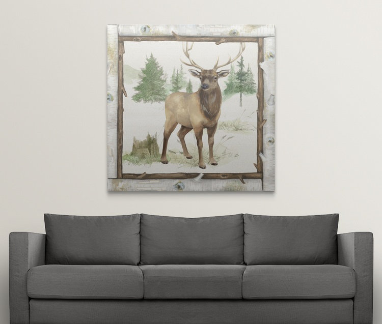 Sanaa «Family Cabin I», Beth Grove, impression, H 20 po x l 20 po x P 1,5 po, Toile