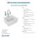25" x 22" x 9-1/2" Drop-In Kitchen Sink Kit with Faucet