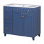 Meuble-lavabo moderne avec lavabo en résine-437202255