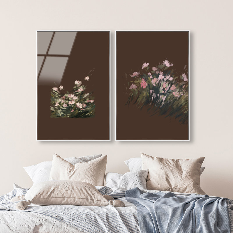 Secret Garden Set High-Gloss Frameless Acrylic Glass Wall Art Floral & Botanical Print by Oliver Gal, Ready to Hang, 10 x 15