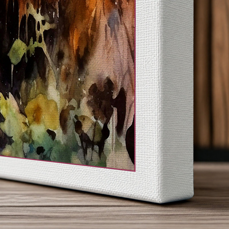 Brown Bear Stillness Boho - Print, 24x16 - 61.0 x 40.6 cm, White Border