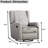 29.1" W Swivel Rocker Recliner-2088022512
