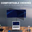 Support de bureau ultra haut simple pour moniteur et ordinateur portable