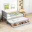 Lit plateforme moderne avec lit gigogne et tiroirs Modern-2088191093