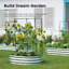  Lit de jardin surélevé de 6 x 3 x 1 pi avec treillis mural et jardinière en acier galvanisé pour jardin pour l'extérieur-1415979805