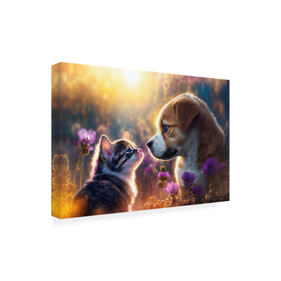 Animaux, chats et chiens 12 sur toile