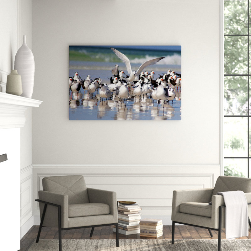 Flock Of Birds Print by Sofia Fox, 40" H x 60" W , Matte