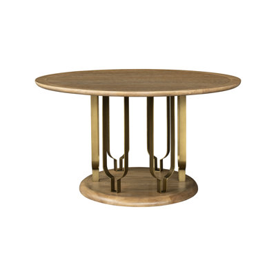 Table de salle à manger ronde Ryder de 54 po en orme châtaignier