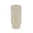 4.5x4.5x9.8" Fluted Marble Decorative Vase