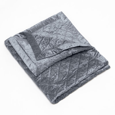 SIMAM VELVET SHAM, BLEU ACIER, TRÈS GRAND