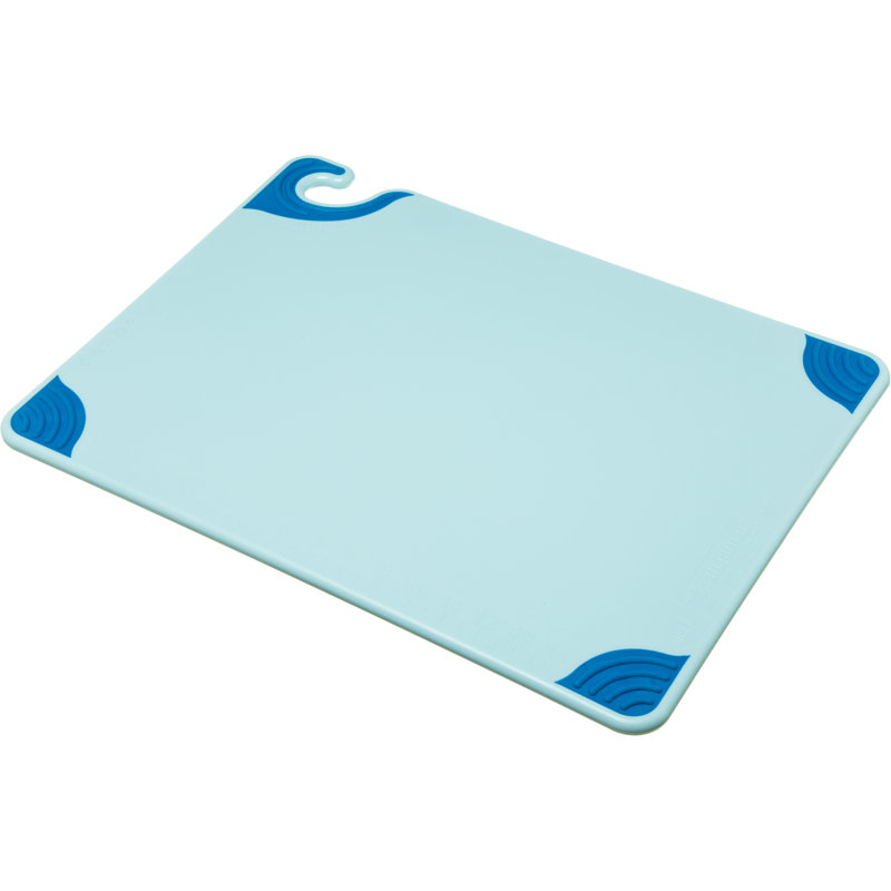 Planche à découper Saf-T-Grip, Bleu, L 15 po x L 20 po