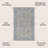 Hagerman Vintage Filigree Textured Weave Gray/Navy Indoor/Outdoor Rug-1890326521