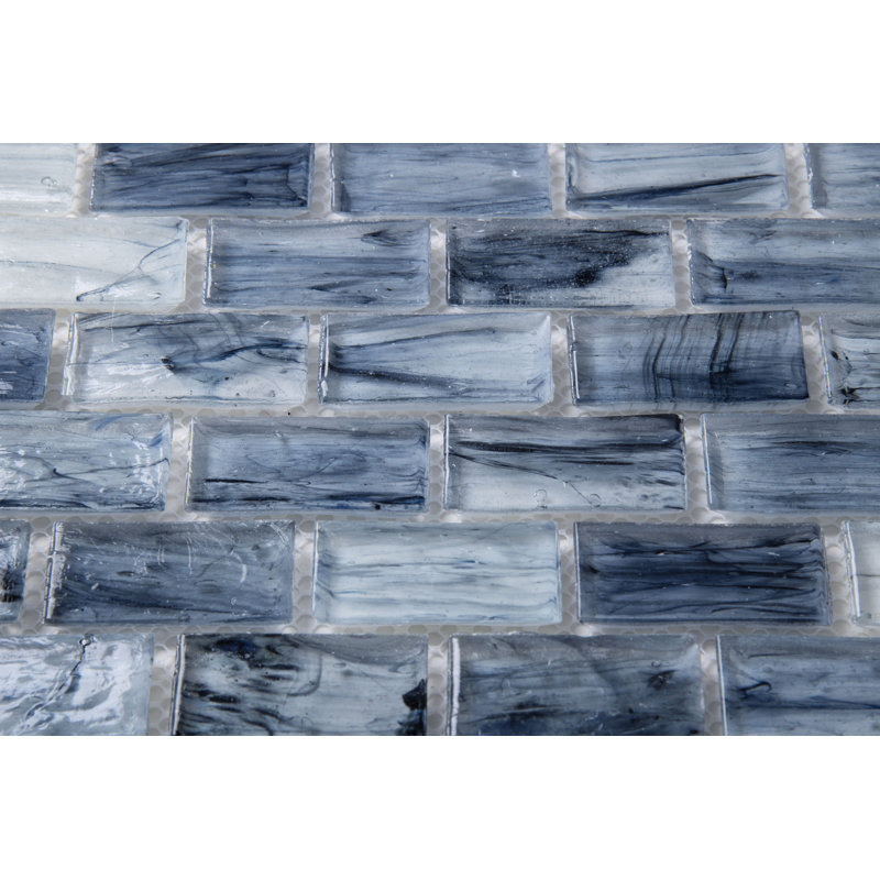 Carreau de mosaïque en verre pour mur et plancher 1 "x 2" Fusion
