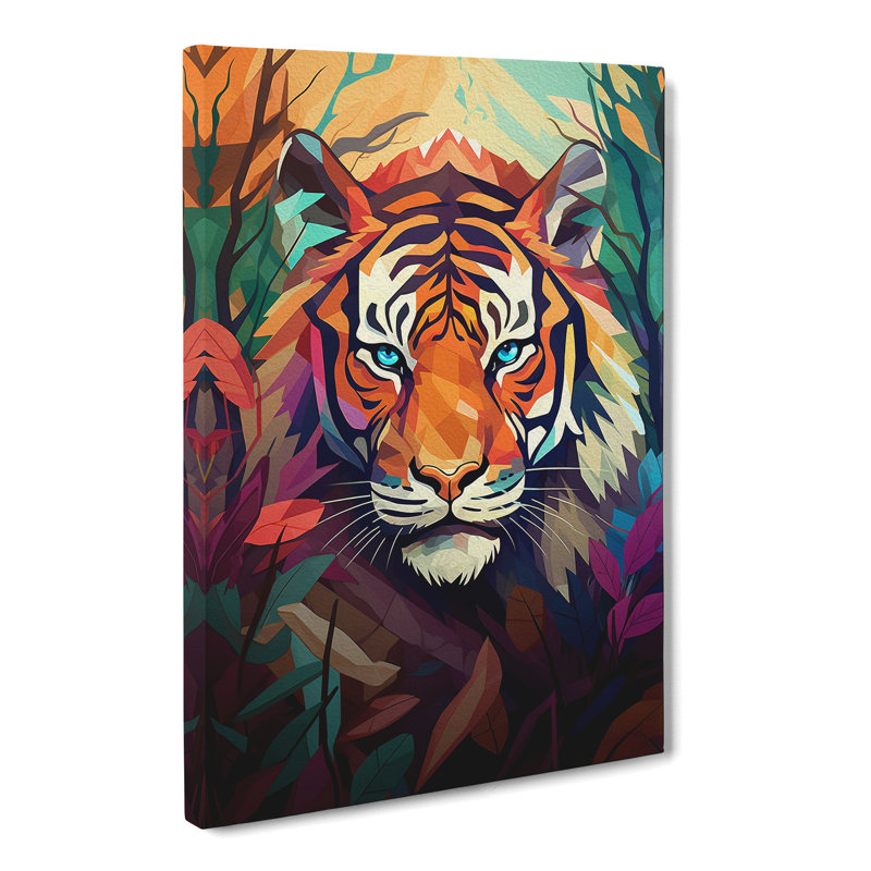 Tiger Orphism - Print, 50cm H x 35cm W x 3cm D