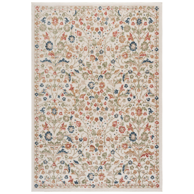 Tapis à motif floral 600 Cameron, Rectangle 6' x 9'