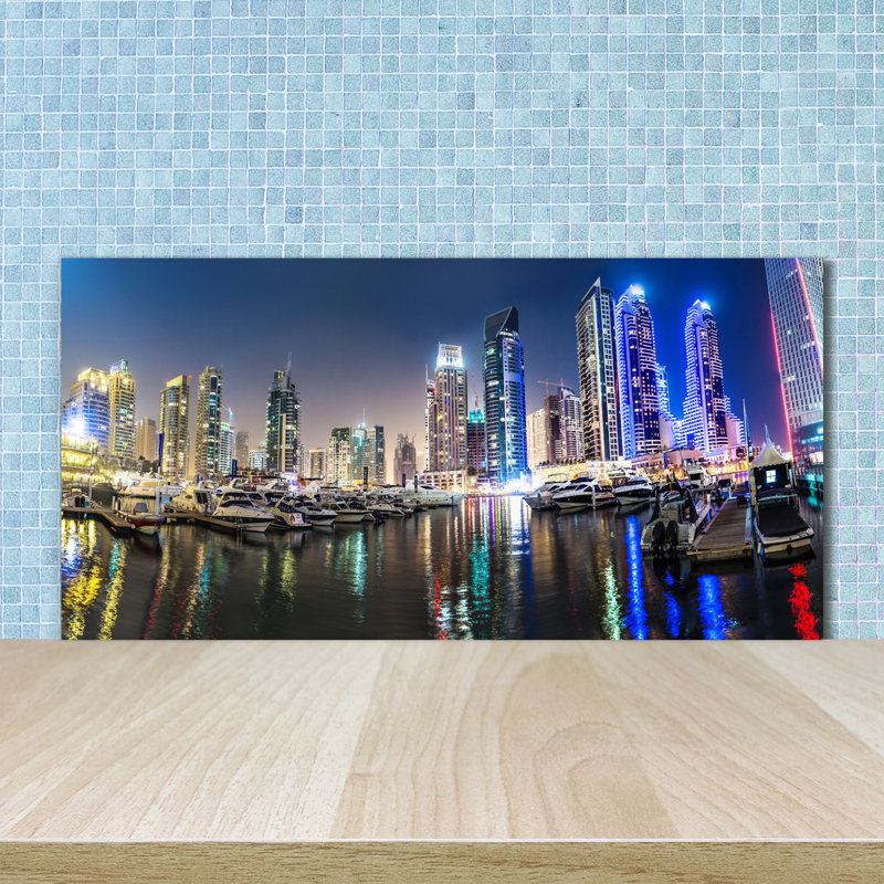 50cm W x 100cm L Glass Peel and Stick Panel