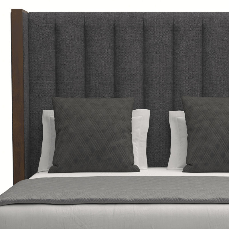 Lit tapissier standard à profil bas Dipson, Revolution® gris anthracite, Grand (moyen)