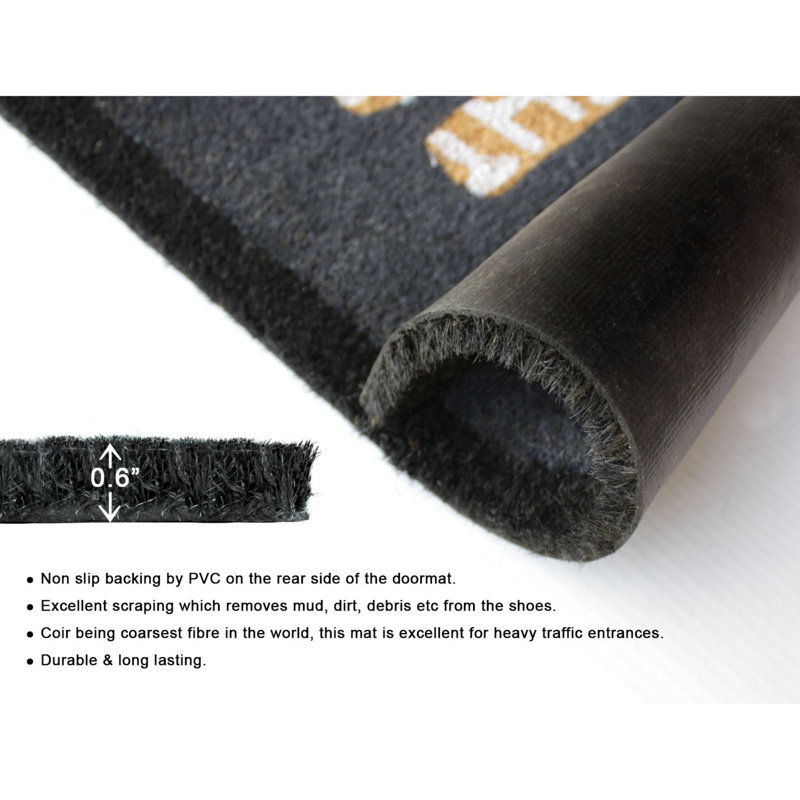 Tapis antidérapant 30 po x 18 po pour l'intérieur et l'extérieur