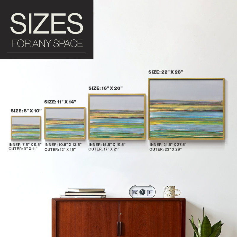 Parallel Striae I -Framed Print - Restickable, 8" H x 10" W