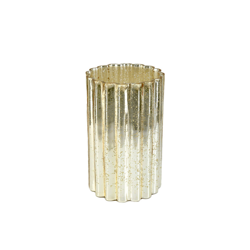 Glass Table Vase, 9.5" H x 6" W x 6" D