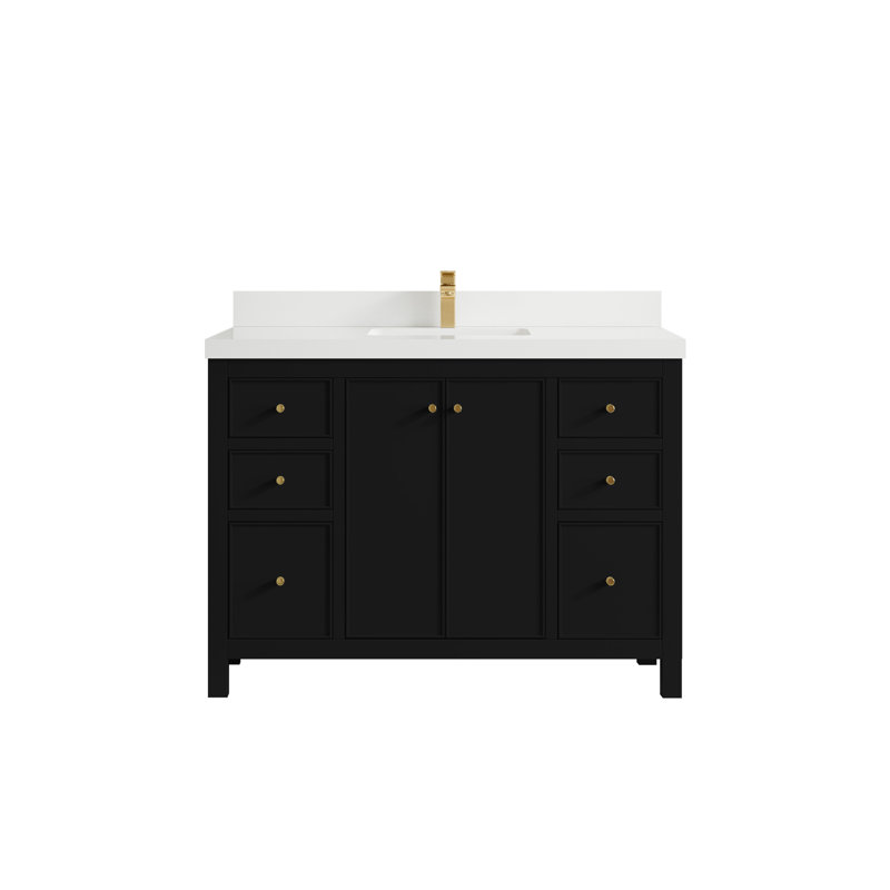 Ensemble de meuble-lavabo simple 48 po Chicago, Blanc