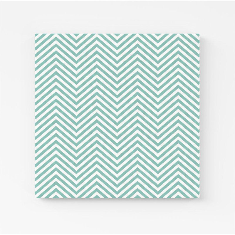 Geometric Chevron Pattern - Wrapped Canvas Print