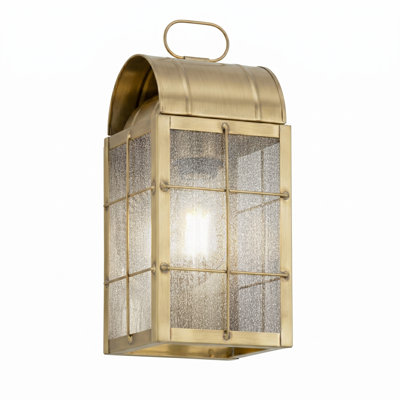 Brass Traditions - Durham - 1 Light - 13 inch - Antique Brass - Solid Brass - Wall Light