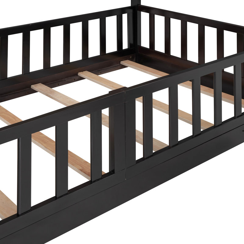Twin Over Bunk Bed With , - Construction Safe Climbing