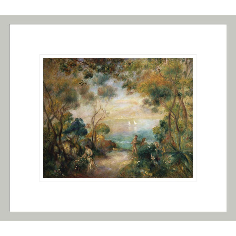 «A Garden in Sorrento» par Pierre-Auguste Renoir, impression giclée encadrée, 13,75 po H x 15,73 po L
