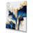 Abstract Geode Gold and Blue Marble Shape III - Modern Print on Canvas-138114958-138114993