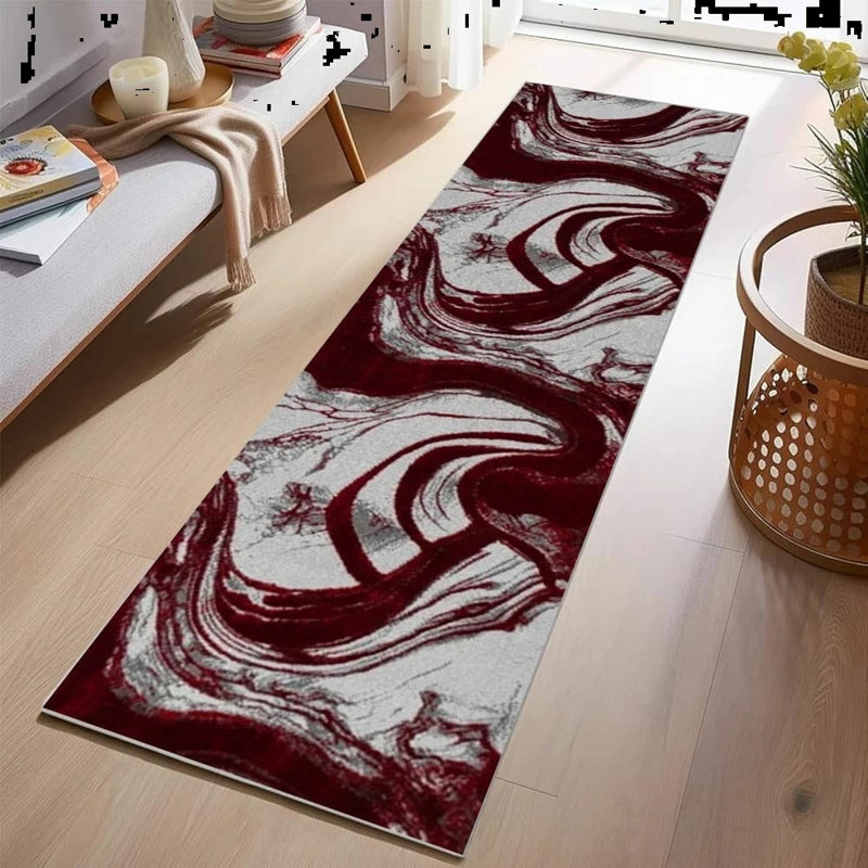 Abstract Area Rug, Runner 60 x 300 cm