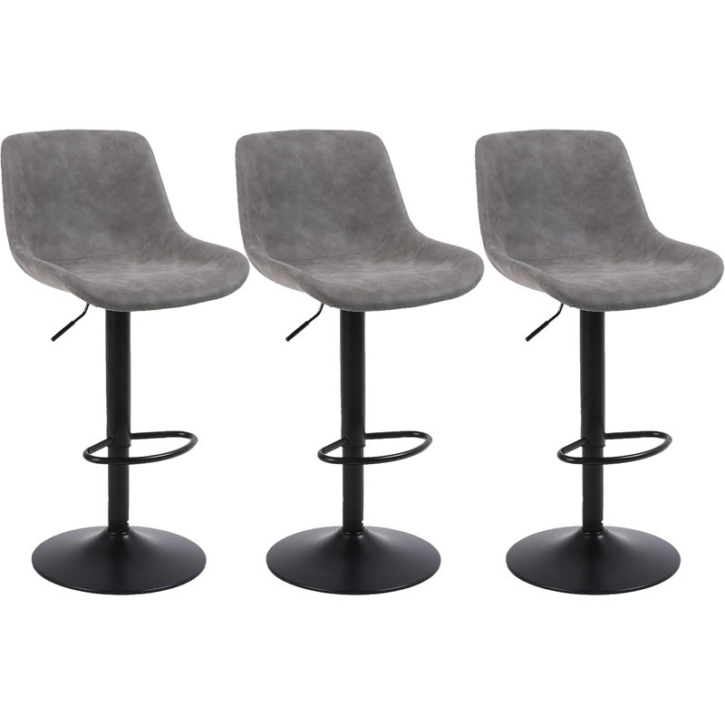 Swivel Counter Stool, Grey